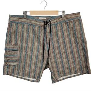 RVCA Alex Knost Mens‎ Trunks Boardshorts Waist 38 Surf Swim Vacation Beach